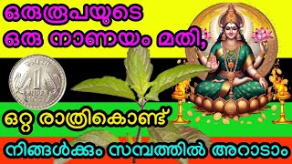 വൈകിട്ട്, ഒരു നാണയം മഞ്ഞൾ തേച്ച് ഇവടെ വെച്ച് നോക്കൂ, പുലരും മുമ്പേ ഫലം ലഭിക്കും #viral