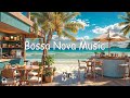 Morning Jazz at Seaside Coffee Shop Ambience with Positive Bossa Nova Music & Ocean Waves for Relax