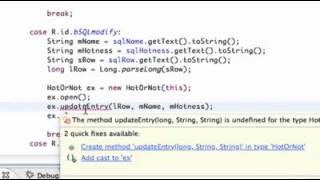 Android Application Development Tutorial 123 Updating SQLite Entry