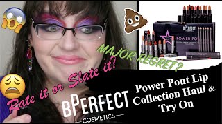 BPerfect Power Pout Lip Collection Haul and Try On | Major Regret