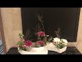 rimpa style.. ikebana japanese style of flower arrangements ohara school