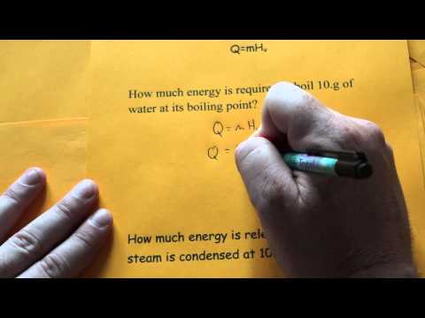 Heat of Vaporization Calculation Heat of Vaporization Calculation
