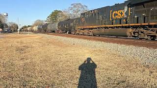 CSX M401-17 \u0026 P079-17 Race Southbound running up the A-line ES44AH/ET44AH \u0026 P42DC Train Race