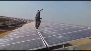 Solar panels at 100 Mw solar plant in Maharashtra vandalized due to non payment of wages