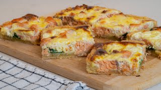 SALMON QUICHE WITH SPINACH #59