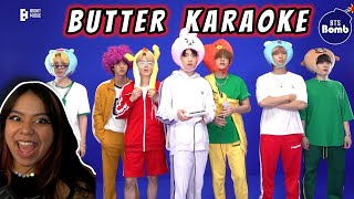 BTS 'Butter' karaoke | first time REACTION