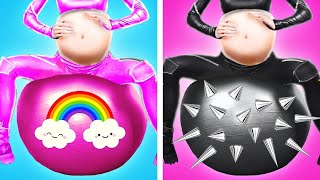 Black Wednesday Vs Pink Enid Pregnancy Hacks! Fantastic Parenting Tips For Expecting Moms by ArtTool