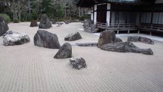 高野山金剛峯寺の日本庭園の風景