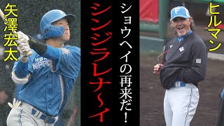 【衝撃】ヒルマン「YAZAWAはナイスパワーだね」大谷翔平の再来か！？二刀流ドラ1ルーキーの猛打が炸裂！！日ハムレジェンドも大絶賛！！【プロ野球】