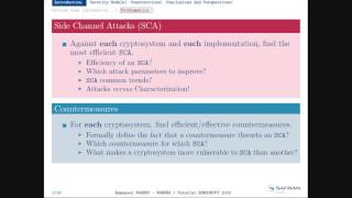 Securing Cryptography Implementations in Embedded Systems, part I