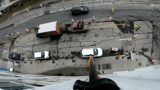 7 story water fed pole window cleaning - Gardiner Ultimate