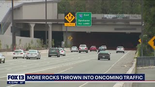 More rocks thrown onto oncoming traffic | FOX 13 Seattle