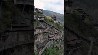 A fairytale village built on a cliff #china