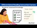 Rica Test Prep Subtest 3 Differentiated Reading Instruction