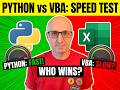 Python vs VBA - Which is faster?