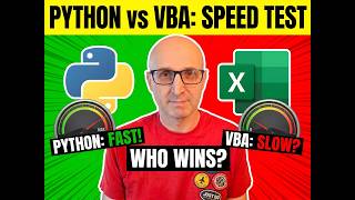 Python vs VBA - Which is faster?