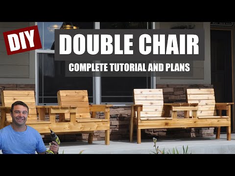 How to Make a Double Chair Bench | DIY Patio Furniture How to Make a Double Chair Bench | DIY Patio Furniture