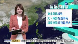 北部.東部短暫雨 溫度降.當心溫差 | 華視新聞 20200421