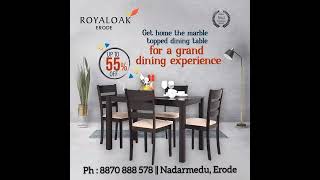 #Luxury And Simplewith Upto 55% OFF Sales in#Royaloak_#Furniture #erode