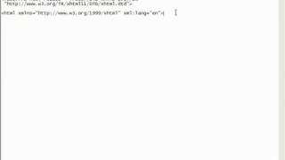 XML Tutorial 68 Creating An XHTML Document