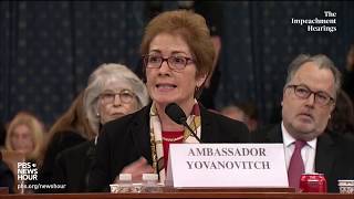 WATCH: Amb. Yovanovitch’s full opening statement | Trump's first impeachment hearings