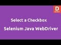 Select a Checkbox in Selenium Java WebDriver