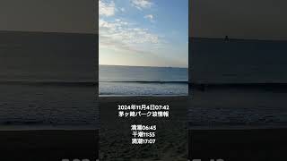 2024年11月4日07:42茅ヶ崎パーク波情報