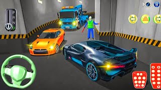 New Car Bugatti And Orange Car Stuck in Parking Garage | 3D Driving Class | Best 3D Android game