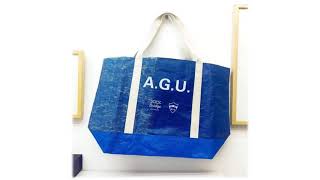 AGUxBLUE SEED BAG　熊本の復興に向けて、青学大オリジナルブルーシードバック。