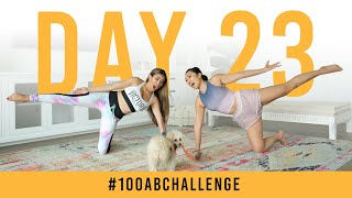 Day 23: 100 Kneeling Side Squeezes! | #100AbChallenge w/ Adelaine Morin