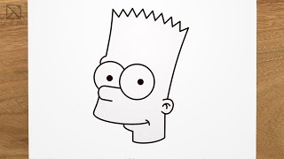 How to draw Bart Simpson step by step, EASY