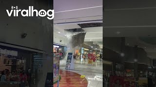 Leaking Water Collapses Mall Ceiling || ViralHog