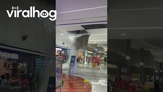 Leaking Water Collapses Mall Ceiling Viralhog