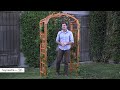 coral coast lynnwood 7 ft. wood arch arbor product review video