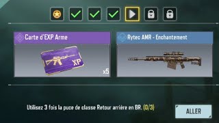 #4 Utiliser 3 fois la puce de classe Retour arrière en BR | COD Mobile |