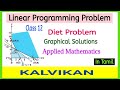 Linear Programming  Diet Problem in Tamil / Cbse Class 12 Applied Maths LPP Graph /  Kalvikan