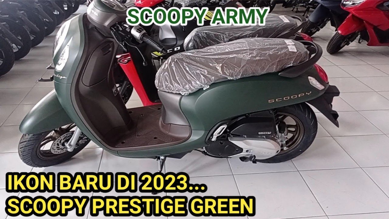 Scoopy Prestige Hijau Army Ikon Baru 2023 #scoopyprestige #scoopy2023 # ...