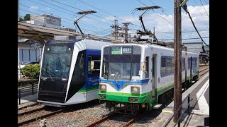 福井鉄道福武線 団体臨時列車 ベル前、浅水、水落、家久、北府駅通過集（前面展望）