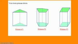 64- Reconnaître et décrire le prisme