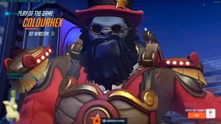 COLOURHEX PRO WINSTON AND RAMATTRA - 36 ELIMS! POTG! OVERWATCH 2 SEASON 10 TOP 500