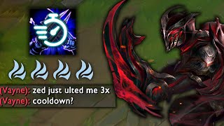 ZED WITH NO COOLDOWN ON ULT (R) - RIOT MADE A MISTAKE!!