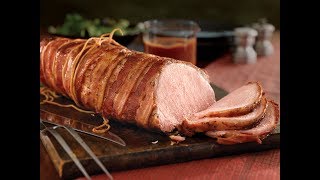 Simply Saucy Bacon-Wrapped Pork Loin