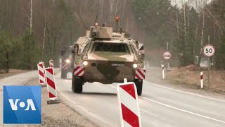 Hundreds of German Soldiers, Military Vehicles Arrive at Lithuanian NATO Base