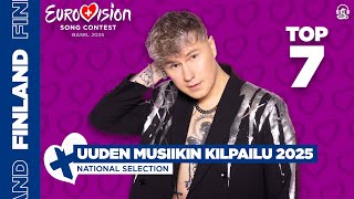 Eurovision 2025: 🇫🇮 Finland | National Selection | Uuden Musiikin Kilpailu 2025 - Top 7