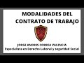 Modalidades del Contrato de Trabajo