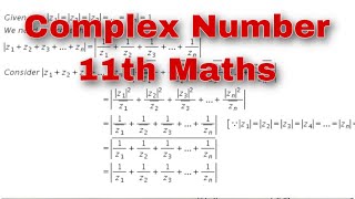 if |Z1| =|Z2|=......=|Zn|=1 prove that |Z1 +  Z2 + Z3 +.....+Zn | = | 1/Z1 +1Z2 +1/Z3 + .....+1/Zn l