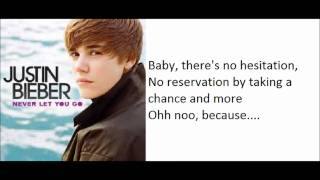 Justin Bieber - Never Let You Go Lyrics