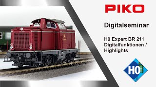 PIKO [D082] Digitalseminar - H0 Expert BR 211 / V 100 DB - Digitalfunktionen und Highlights