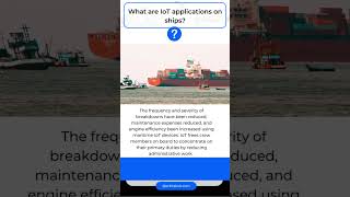 What are IoT applications on ships?