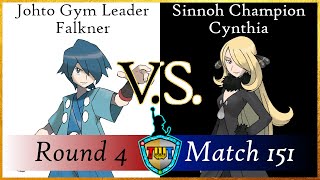 TWT Round 4 Match 151 - Johto Gym Leader Falkner V.S. Sinnoh Champion Cynthia